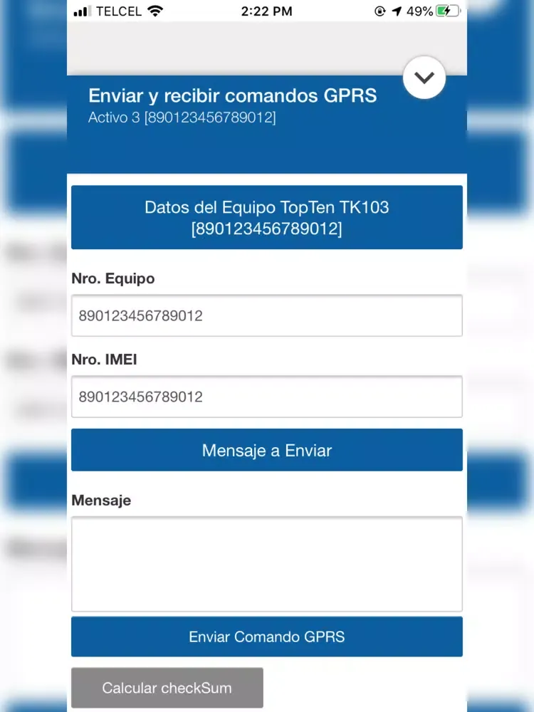 Tangkapan layar SISE GPS iPad 
