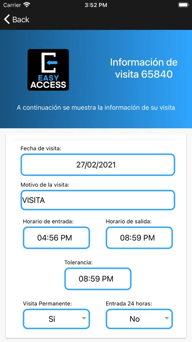 EasyAccess سکرین شاٹس
