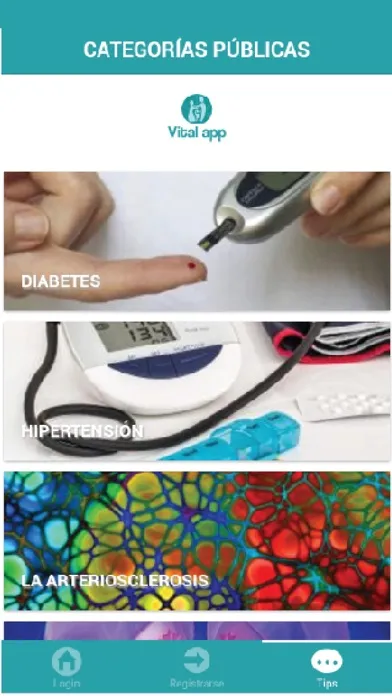 Capturas de tela do Vital App