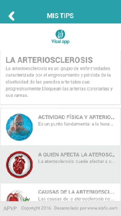 Capturas de tela do Vital App