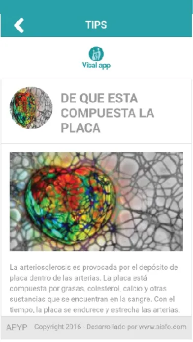 Capturas de tela do Vital App