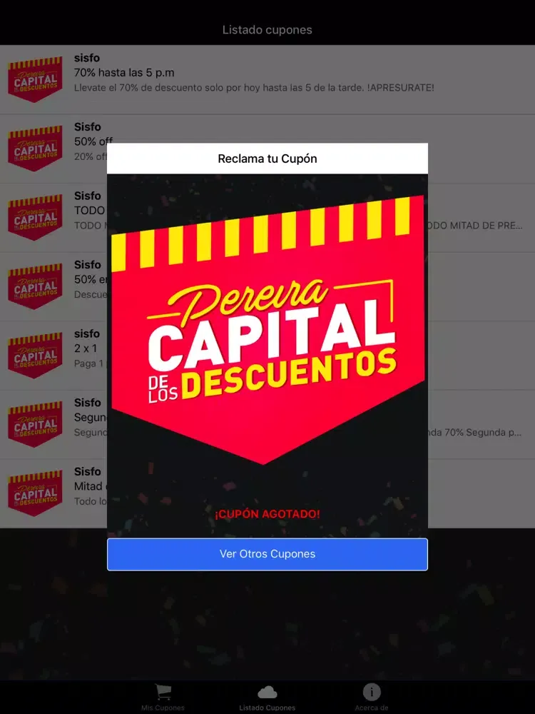 Descuentos Pereira iPad 应用截图