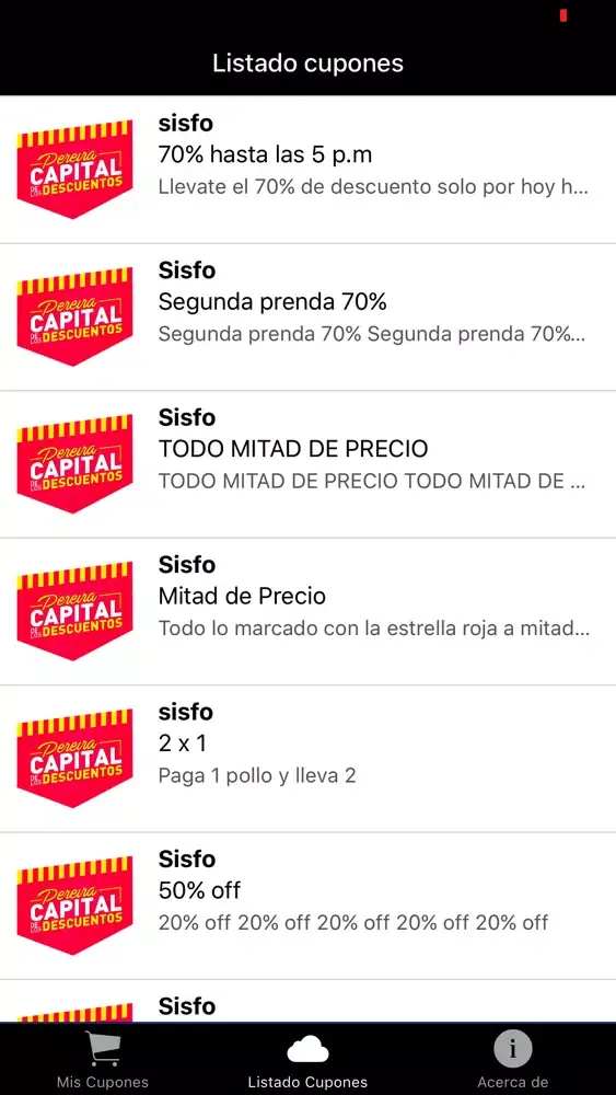 Descuentos Pereira应用截图