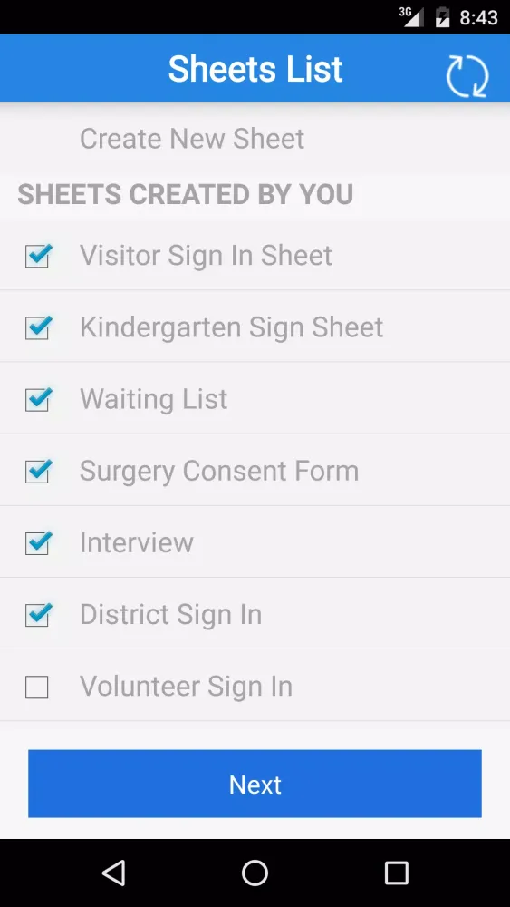 Sign In Forms Screenshots
