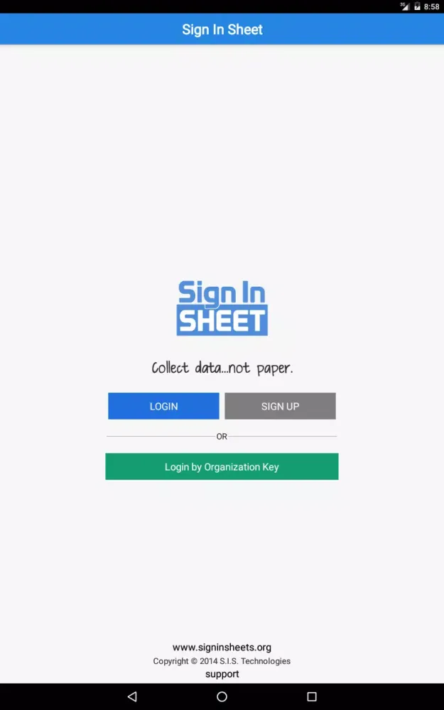 Sign In Forms Screenshots