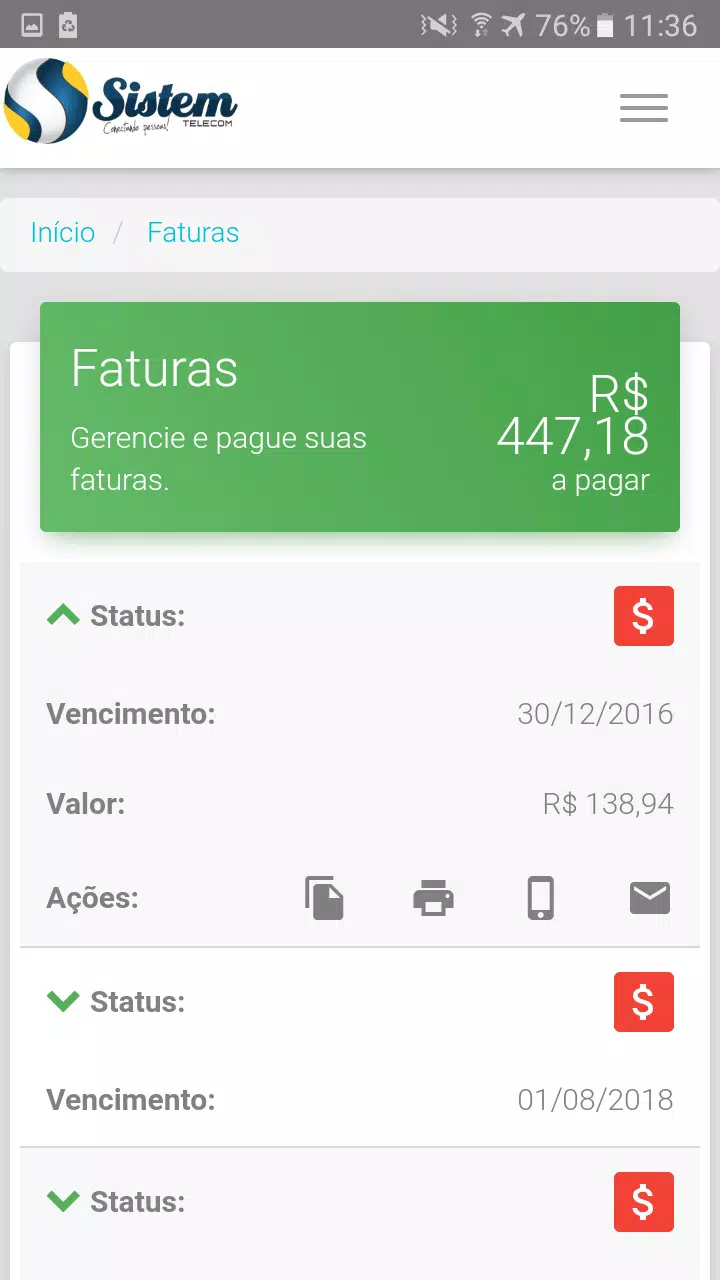 Sistem Telecom Screenshots