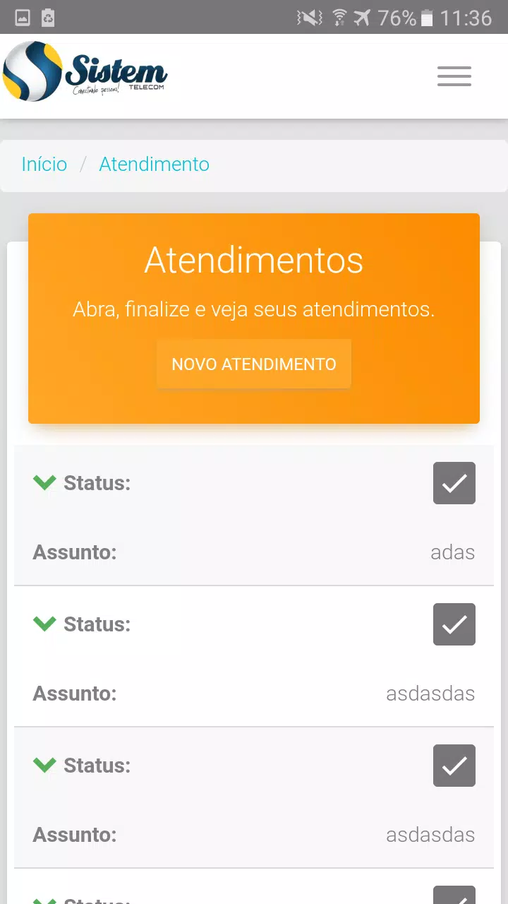 Sistem Telecom Screenshots