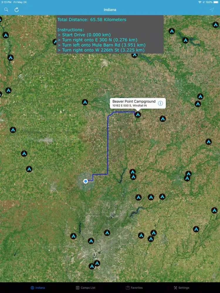 Indiana – Campgrounds RV Parks iPad  سکرین شاٹس