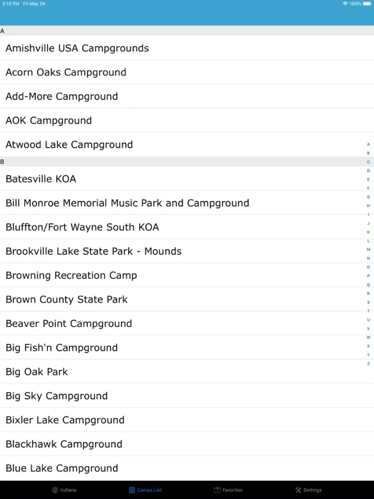 Indiana – Campgrounds RV Parks iPad  سکرین شاٹس