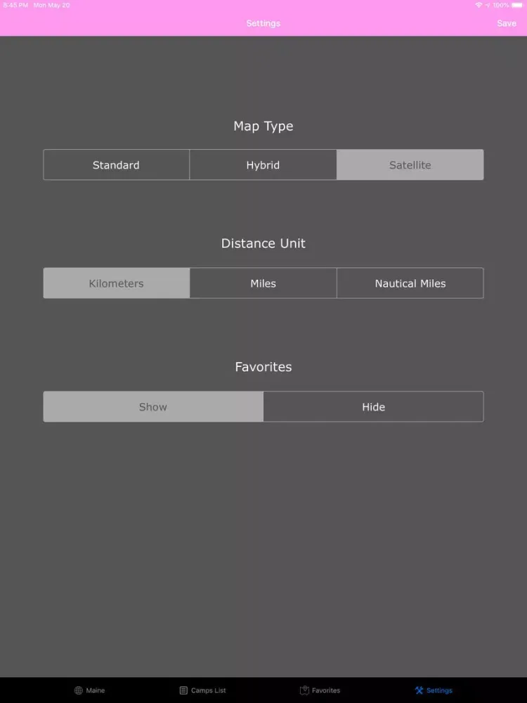 Maine – Campgrounds & RV Parks iPad 應用截圖