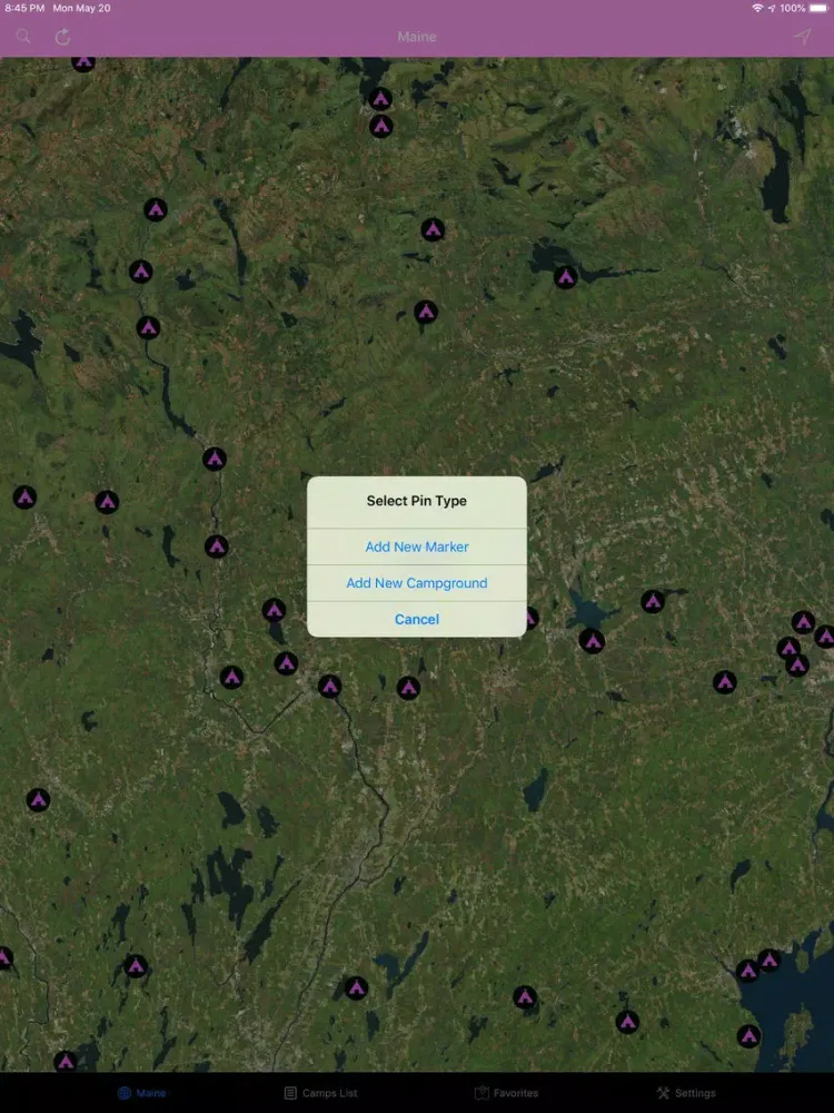 Maine – Campgrounds & RV Parks iPad 應用截圖