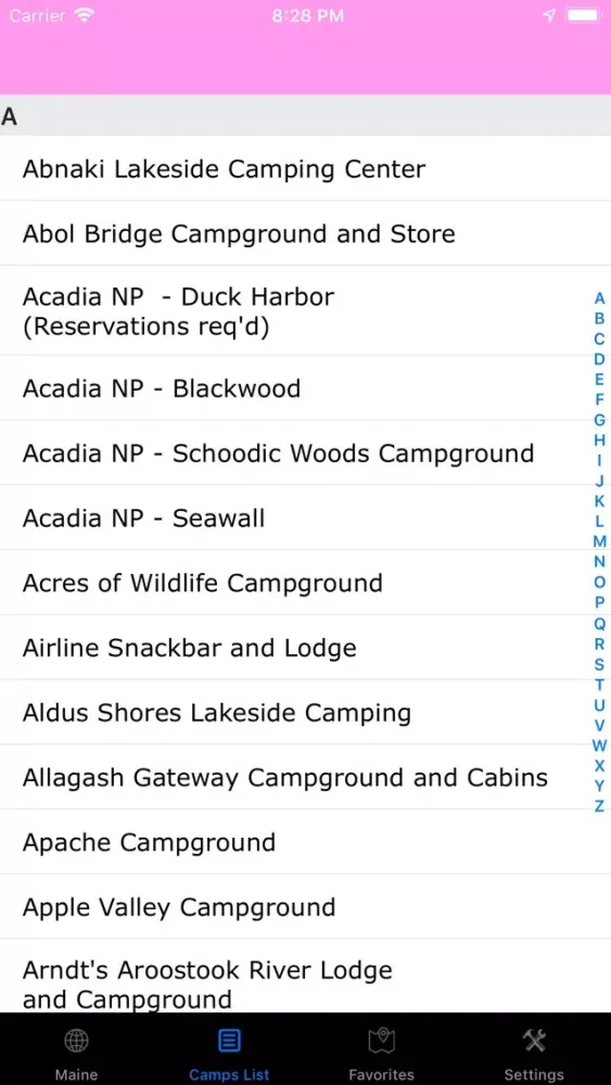 Maine – Campgrounds & RV Parks應用截圖