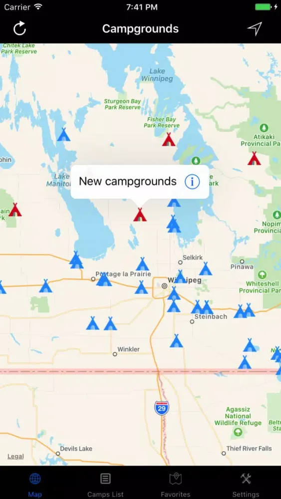 Manitoba – Campgrounds & RV Parks Screenshots