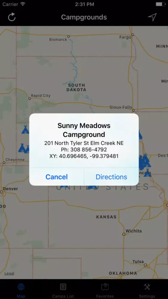 Nebraska – Campgrounds & RV Parks スクリーンショット