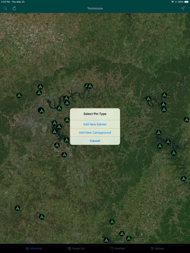 Скриншоты Tennessee – Camping & RV Parks iPad 