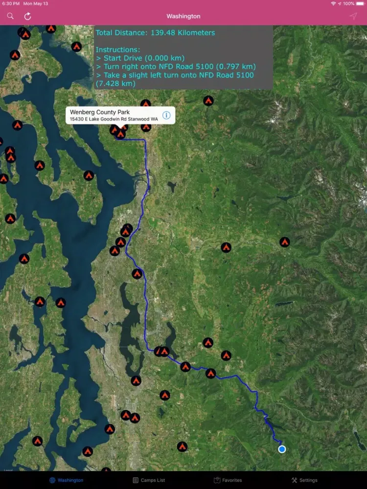 Washington – Campgrounds, RV's iPad  سکرین شاٹس