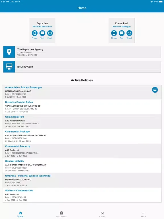 Скриншоты SIS Client App iPad 