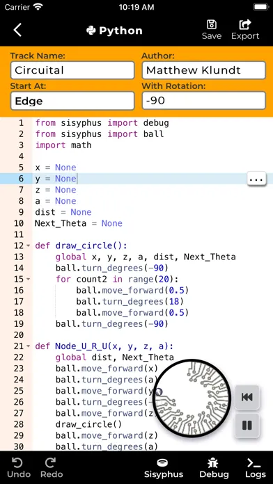 Sisyphus Code Screenshots