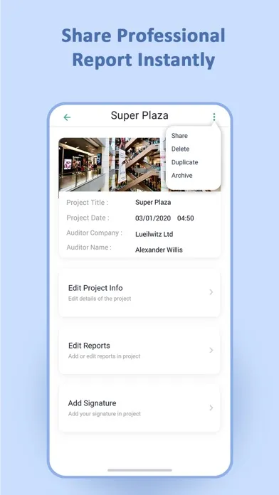 Site Audit for Snag Punch List スクリーンショット