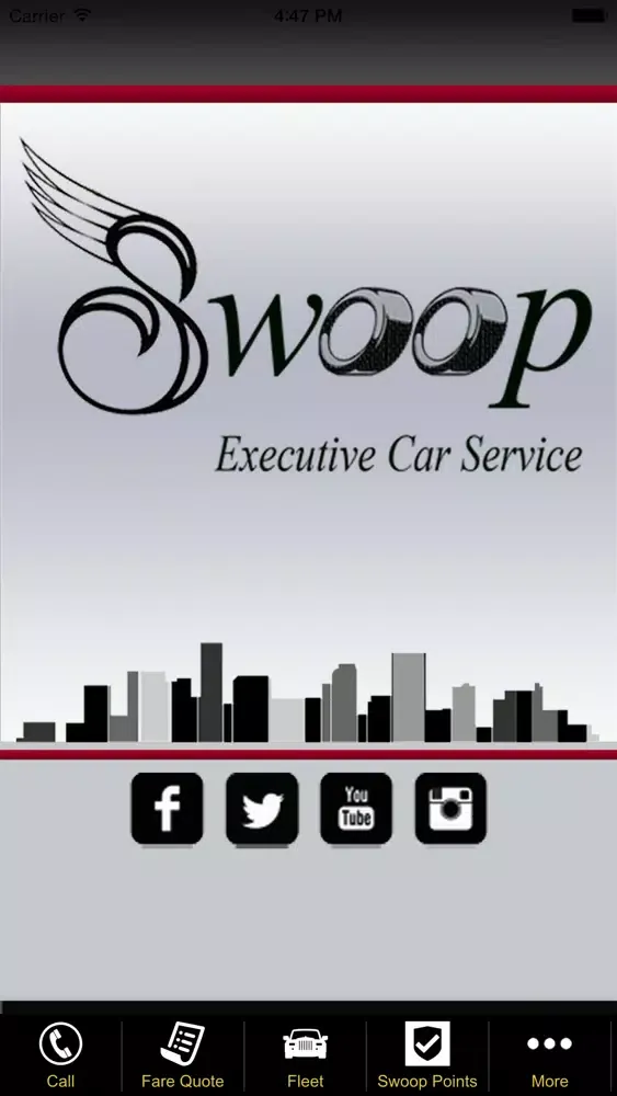 Ảnh chụp màn hình của Swoop Executive Car Service