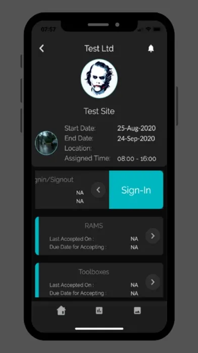 Tangkapan layar SiteMaster Digital