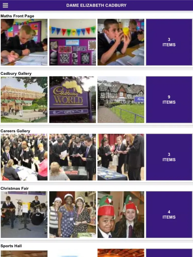 Captures d'écran de Dame Elizabeth Cadbury Technology College iPad 