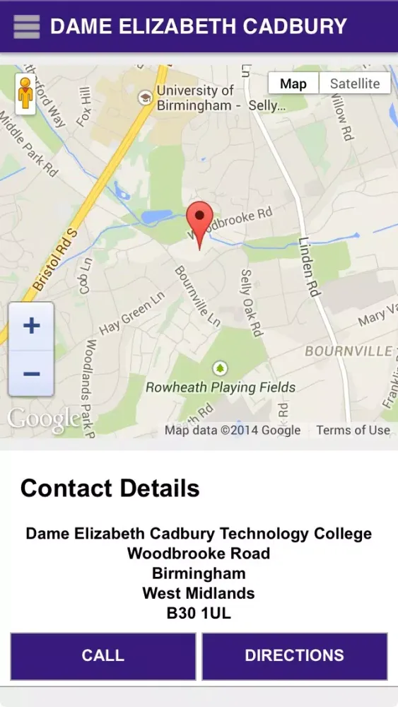 Captures d'écran de Dame Elizabeth Cadbury Technology College
