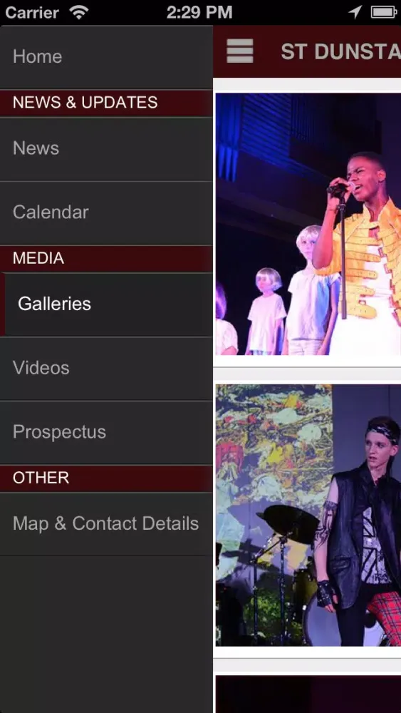 Capturas de tela do St Dunstan's