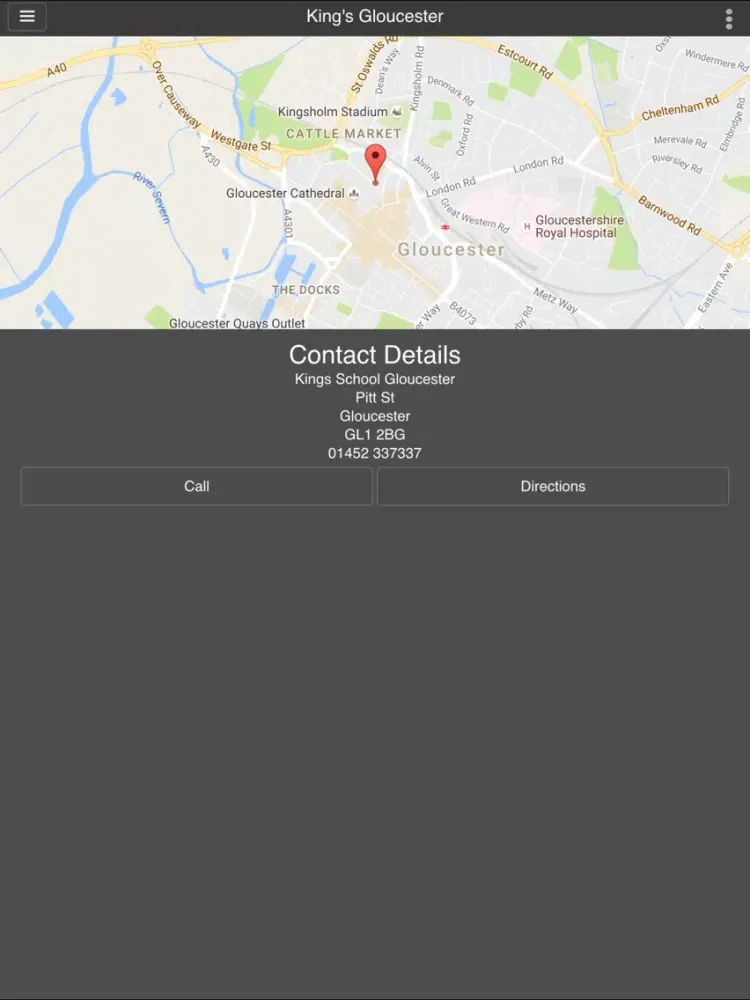 King's Gloucester iPad 应用截图