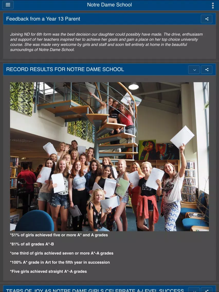 Notre Dame Cobham iPad 应用截图
