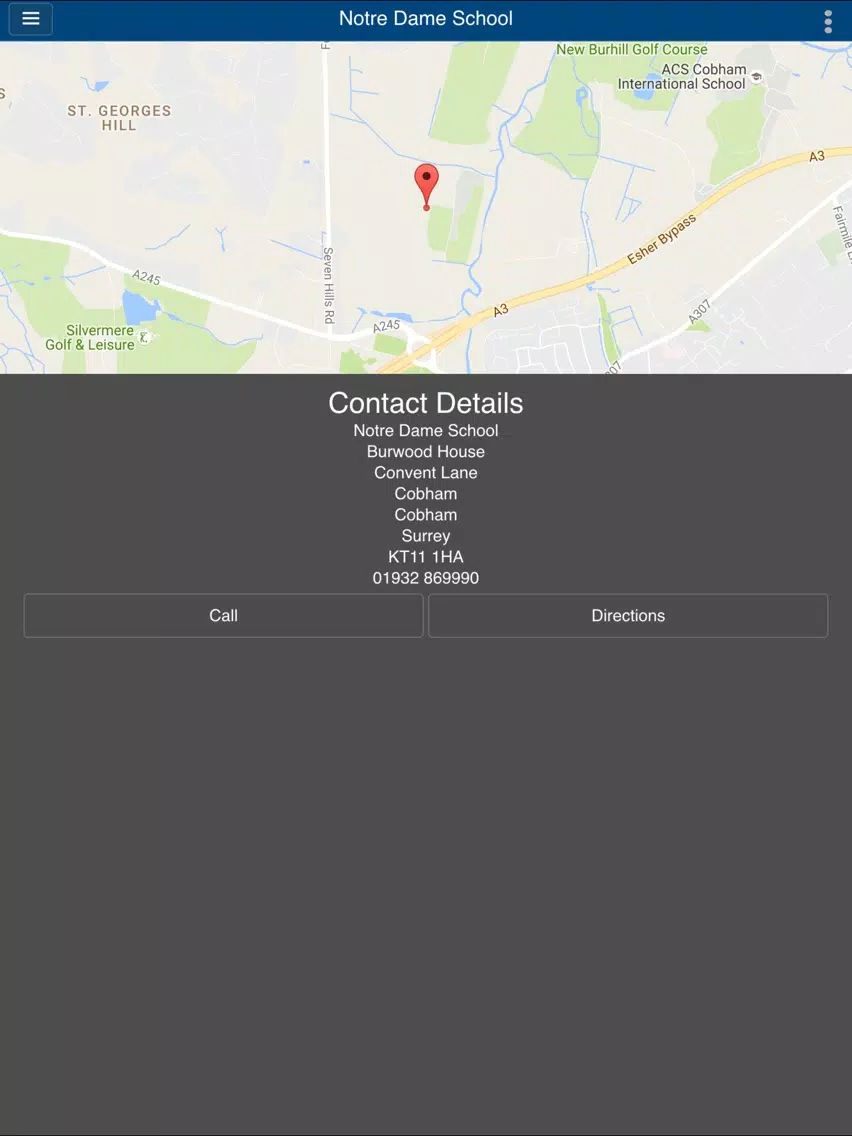 Notre Dame Cobham iPad 应用截图
