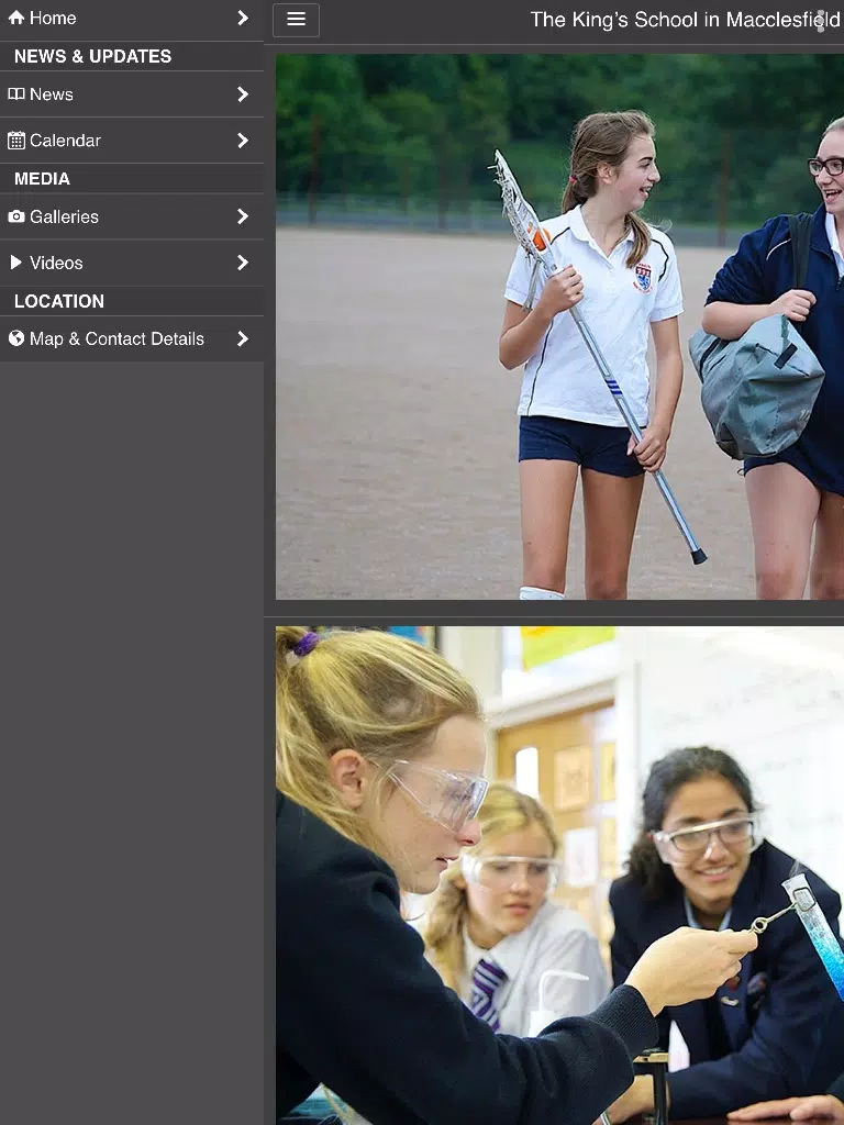 The Kings School iPad  Screenshots