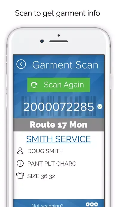 Tangkapan skrin SITEX Smart Garment Service