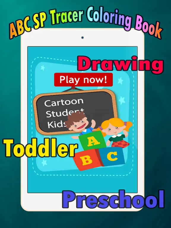 ABC Coloring Book: learn spanish coloring pages preschool games free for kids and toddler any age iPad  Ekran Görüntüleri