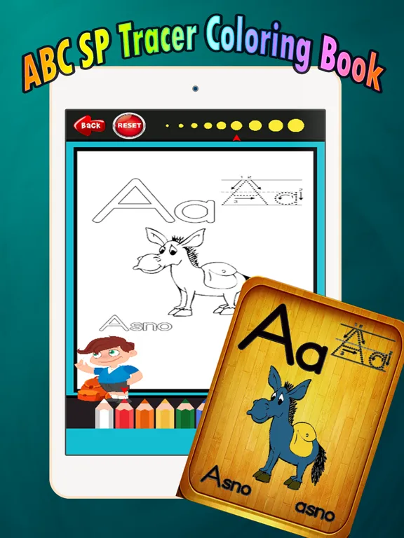 ABC Coloring Book: learn spanish coloring pages preschool games free for kids and toddler any age iPad  Ekran Görüntüleri