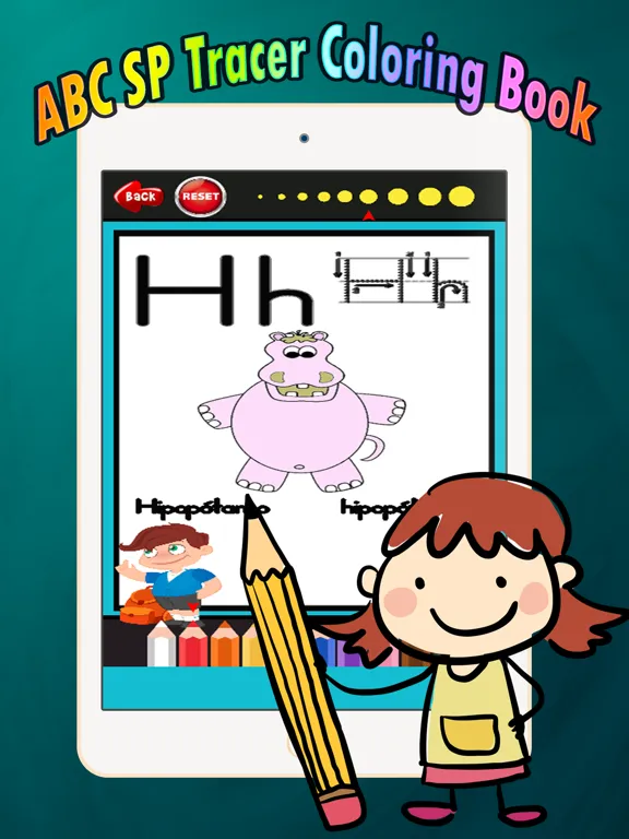 ABC Coloring Book: learn spanish coloring pages preschool games free for kids and toddler any age iPad  Ekran Görüntüleri