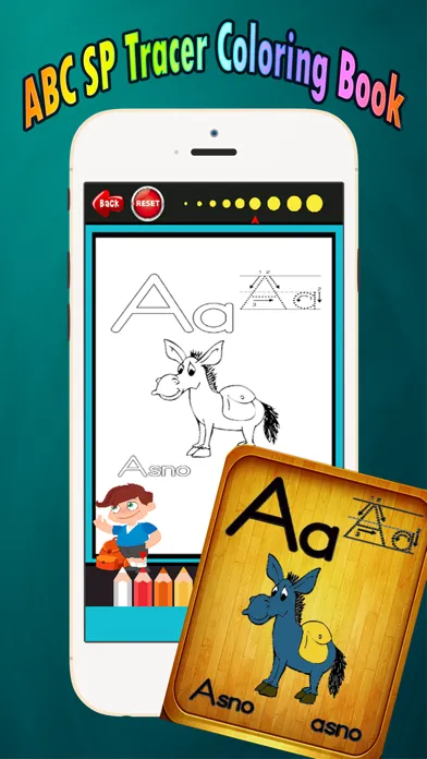 ABC Coloring Book: learn spanish coloring pages preschool games free for kids and toddler any age Ekran Görüntüleri