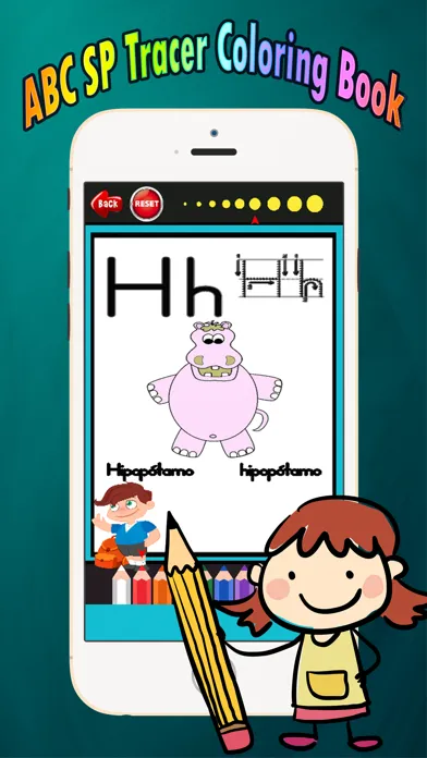 ABC Coloring Book: learn spanish coloring pages preschool games free for kids and toddler any age Ekran Görüntüleri