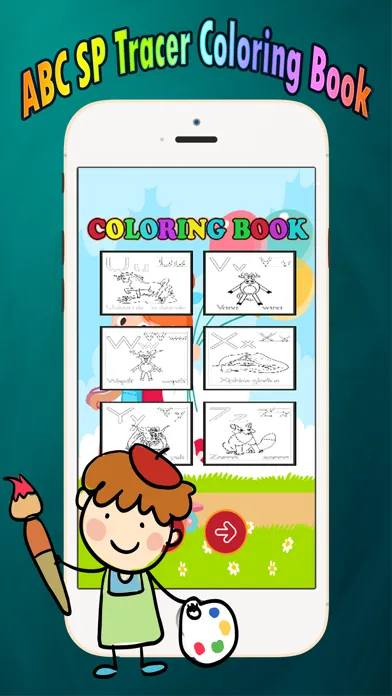 ABC Coloring Book: learn spanish coloring pages preschool games free for kids and toddler any age Ekran Görüntüleri