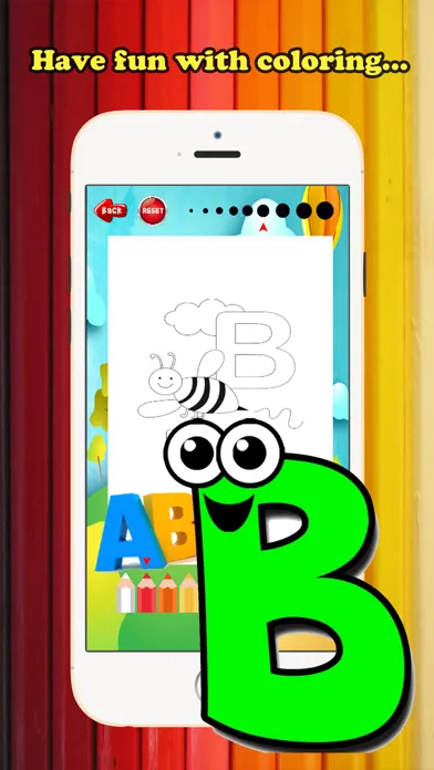 ABC Coloring Book for children age 1-10 (Alphabet Upper): Drawing & Coloring page games free for learning skill Screenshots