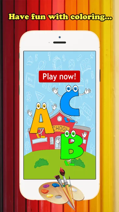 ABC Coloring Book for children age 1-10 (Spanish Alphabet Upper): Drawing & Coloring page games free for learning skill Screenshots