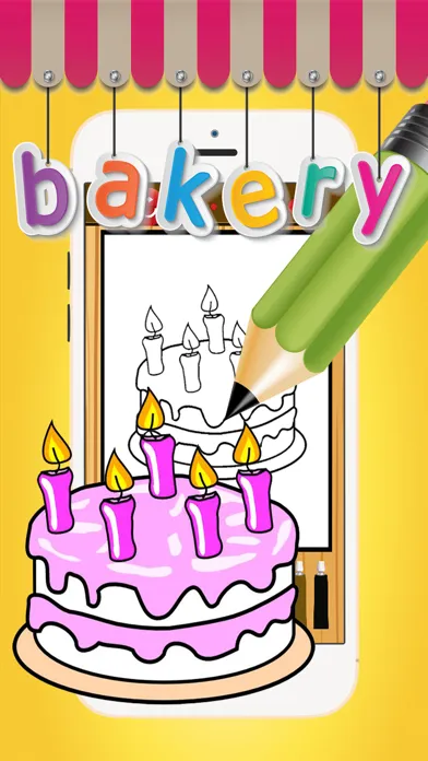 Capturas de pantalla de Color ME: Bakery Cup cake Pop Maker Kids Coloring