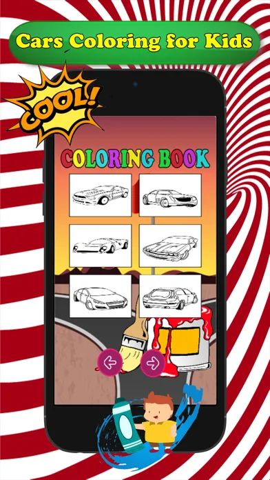 Cars Cartoon Coloring Book - Free Games For Kids Screenshots