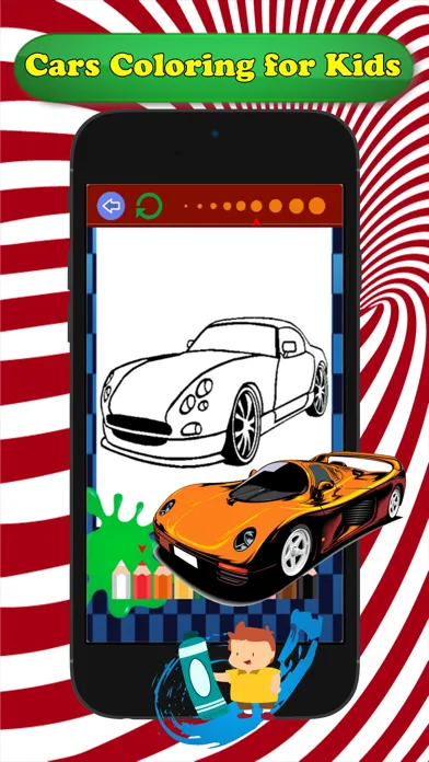 Cars Cartoon Coloring Book - Free Games For Kids Screenshots