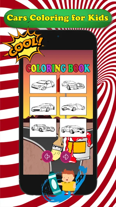 Cars Cartoon Coloring Book - Free Games For Kids Screenshots