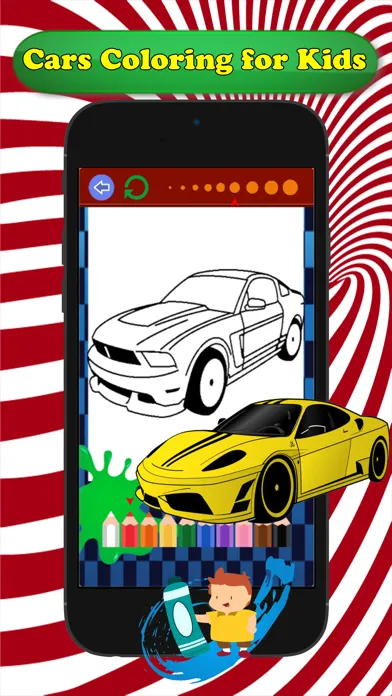 Cars Cartoon Coloring Book - Free Games For Kids Screenshots