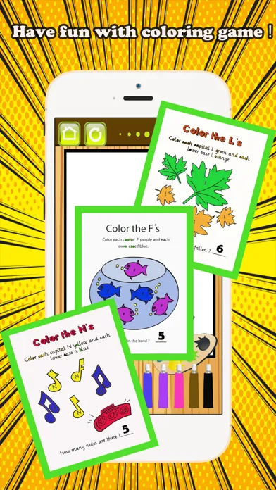 Capturas de pantalla de ABC Coloring Book Count & Learn numbers kids games