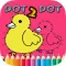 Dot to Dot Coloring Book Brain Learning  - Free Games For Kids