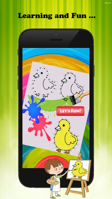 Dot to Dot Coloring Book Brain Learning  - Free Games For Kids Screenshots