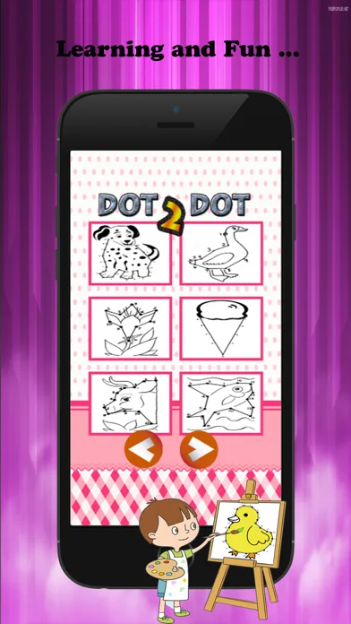 Dot to Dot Coloring Book Brain Learning  - Free Games For Kids Screenshots